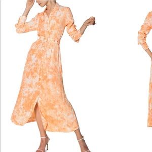 Print Belted Long Sleeve Shirtdress
S/W/F